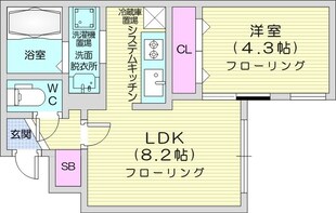 LaFelice北30条の物件間取画像